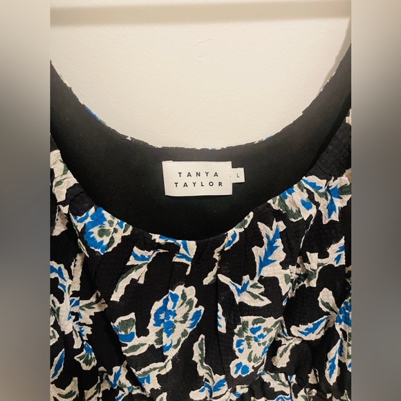 Edita Floral Silk Blend Fit and Flare Dress TANYA TAYLOR - Picture 4 of 5